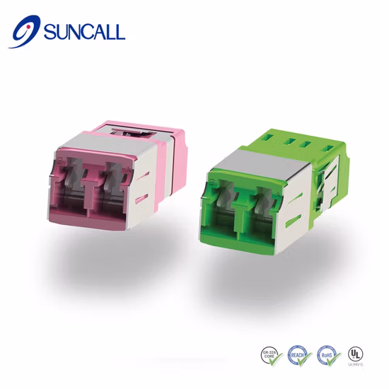 Adaptador LC Sc de fibra óptica com obturador