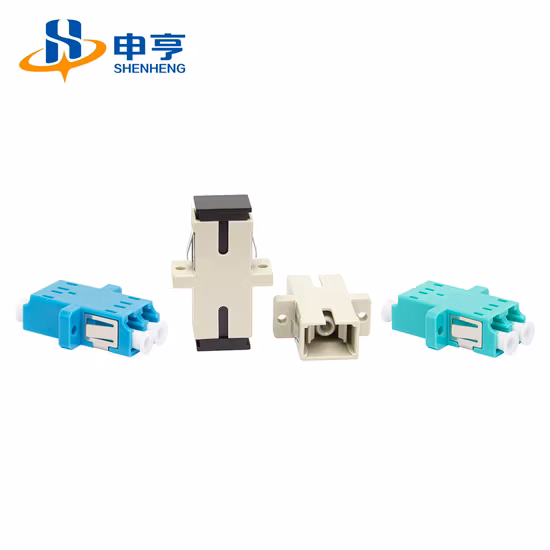 Ht Sc APC Upc Baixa Perda de Inserção FTTH Conector de Fibra Óptica Acoplador de Adaptador de Fibra Óptica