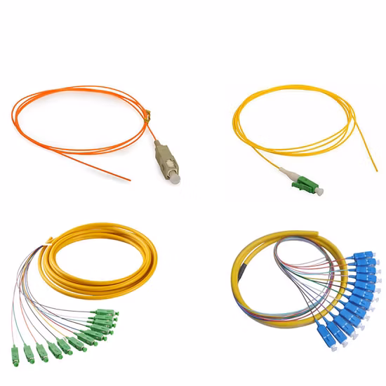 Trança de fibra óptica monomodo Simplex Sc APC 9125