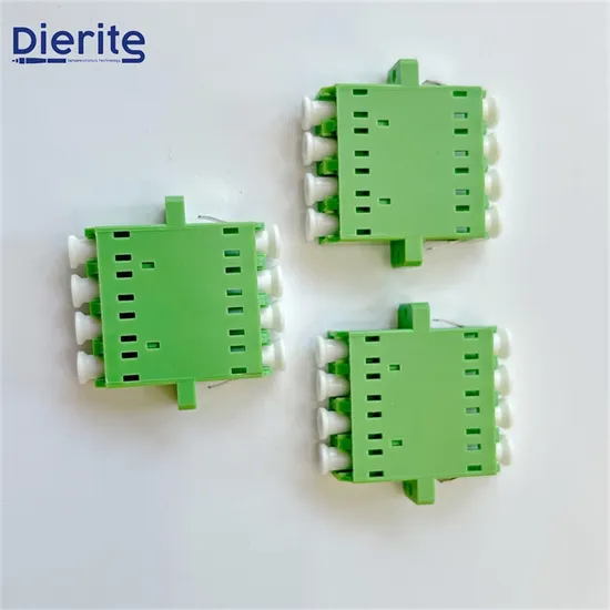 China fabricante atacado LC Upc para LC Upc Quad Om4 adaptador de fibra óptica com flange